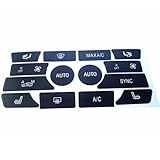 【Funktion】Schützt die Tasten Ihres Auto-Bedienfelds vor Sonnenlicht, Verblassen, Kratzern oder Staub und deckt auch die verblasste Farbe der Tasten sehr gut ab.