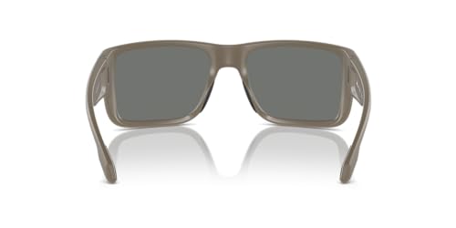 Native Eyewear Men's Badlands Rectangular Sunglasses, Matte Desert Tan/Grey Polarized, 58 mm4