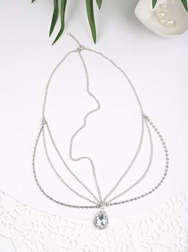 Fxmimior 00 Fashion Women Hot Bohe Halloween Charm Head Chain Vintage Rhinestones Crysatal Drop Headpiece Headband Wedding Prom Eveing Women Girl Hair Accessories thumb #4