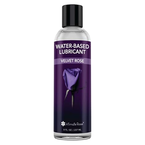 Intimate Rose Velvet Rose Intimate Lubricant Vaginal Moisturizer 8oz - Personal Water Based Lubricant for Women Pleasure & Couples