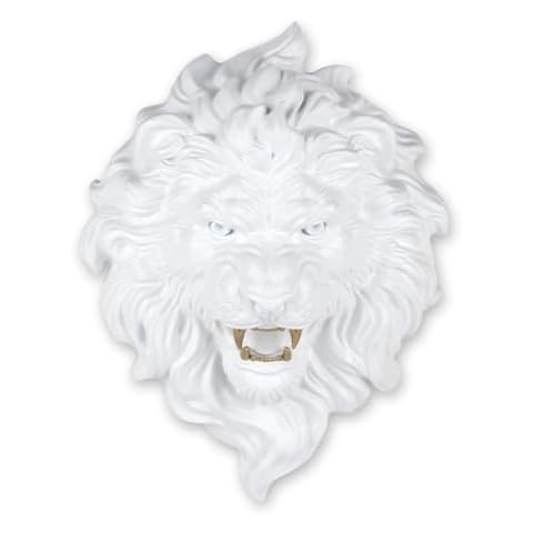 ADM Lion Head Wall Sculpture with Gold Details Cover