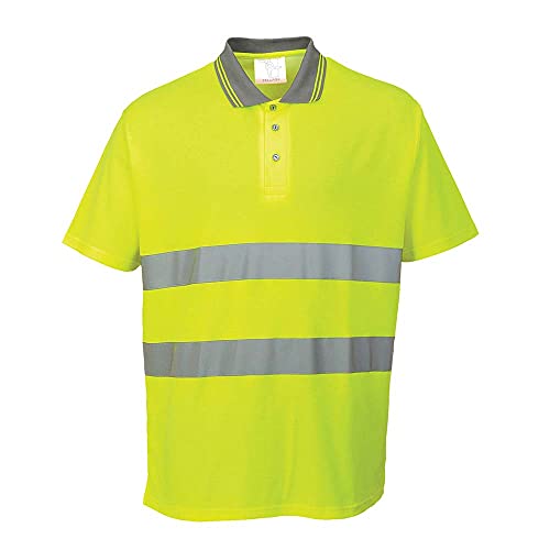 Portwest S171YERXL Polo a Maniche Corte in Cotone