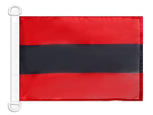AZ FLAG Albania Civil Ensign Boat Flag 12x18 in Plastic Rings