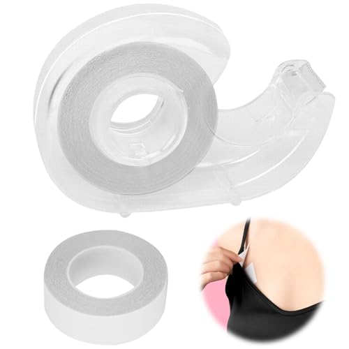 PAVIKE 肌用両面テープ 衣類用両面テープ 布用両面テープ 衣類用 強力接着 ボディテープ 着崩れ防止 ズレ防止 露出防止 横漏れ防止 肩紐ずり落ち防止 肌に優しい 汗や水に強い 多機能 ドレスのネックライン ドレスベスト ストラップ 襟留め ネクタイ