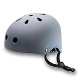 Cecotec Casco Ciudad BrainGuard Urban Grey L-XL, Taglia L - XL (58-61 cm), 420 gr, maggiore comodità, Ruota e cinghia di regolazione, Per biciclette e monopattini elettrici, Grigio, Omologato.