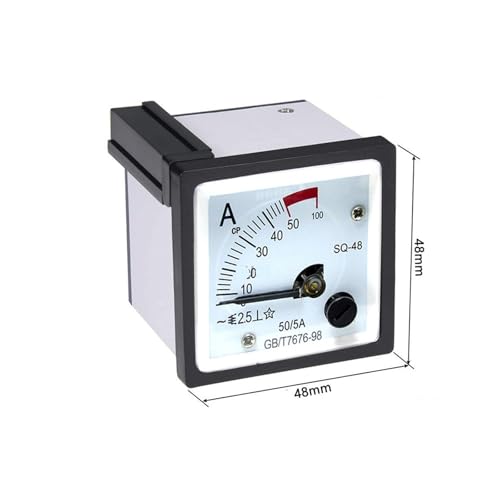 Ampèremètre CA SQ-48 calibre 1 A boîtier carré 48 mm pour tableau - 2