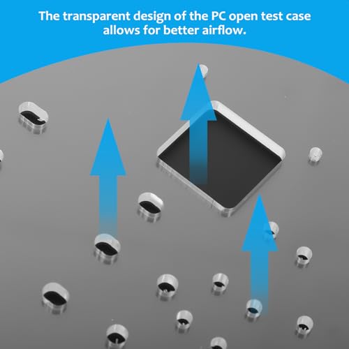 Gabinete Open Frame para computadora ARTIBETTER de aleación de aluminio y acrílico miniatura 7