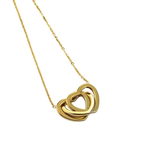 Collier coeur en acier inoxydable pour femme | Bijoux tendance 2025