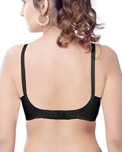 Image of Brida Women's Cotton Round Stitch Bra - Minimizer Saree Bra - Plus Size, Full Coverage, Non-Padded, Wireless,Double Layer Support for Heavy Bust - Kavya xtrasoft