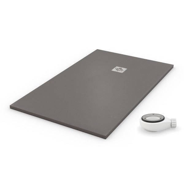 PLATO DE DUCHA NATURAL GRIS - 60x60cm - resina con cargas minerales