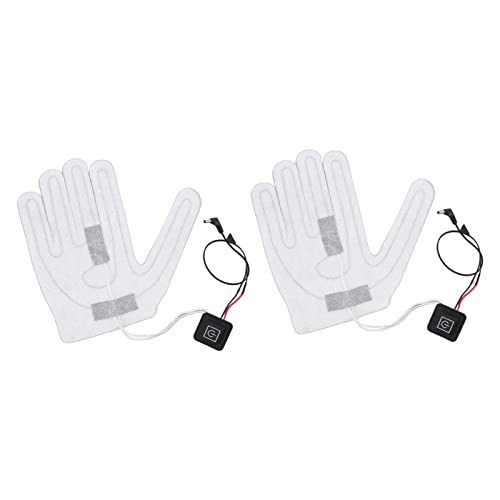Jectse Gants Chauffants Pad 2 PCS Gants Chauffants électriques Feuille chauffante 3 Vitesses réglables pour l'équitation Ski Snowboard Randonnée Cyclisme Cover