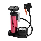 CANNXI Bombas de aire para bicicletas de 140 PSI, bombas de aire para neumáticos con manómetro para bicicletas pequeñas, bombas de suelo para bicicletas de montaña