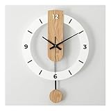 壁掛け時計、スイングクロック、リビングルーム装飾、アクリル素材、北欧デザイン、静音設計、ホリデーギフト、新築祝い、リビングルーム、寝室、書斎に最適 (B,幅30cm + 高さ42cm) [並行輸入品]