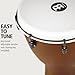 Djembe Hand Drum Circle Instrument with Piezo Pickup, Alpine Series — NOT MADE IN CHINA — Easy Tune Synthetic Head and Shell, 2-YEAR WARRANTY