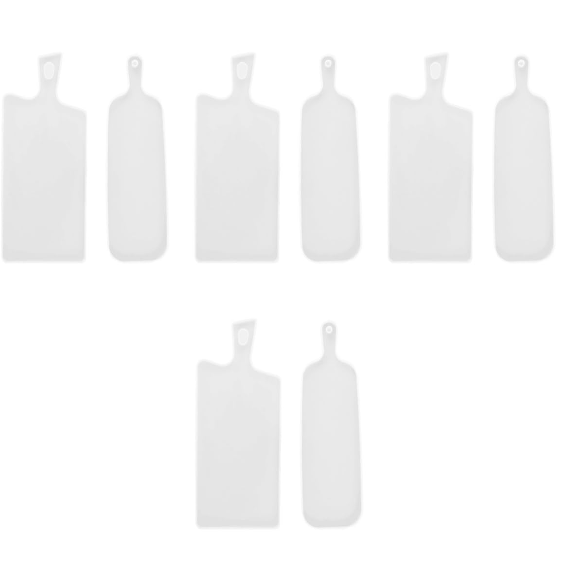 4 Sätze Basteltablett Silikonformen Diy Schmucktablett-form Silikon Für Schmucktablett Obst-serviertablett- Für Serviertabletts Würfel Silikon Gießen 2 Stück * 4