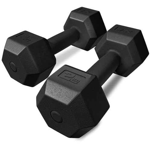 TREX SPORT Hanteln Set | Kurzhanteln 2er Set 2kg-20kg | Hanteln Frauen & Männer Set Dumbbell Set (2x2 kg) TREX SPORT Hanteln Set | Kurzhanteln 2er Set 2kg-20kg | Hanteln Frauen & Männer Set Dumbbell Set (2x2 kg)