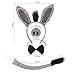 Kirei Sui 4-Piece Funny Donkey Costume Set with Ears Headband Bow Tie Tail Nose Halloween Dress Up for Kids & Adults
