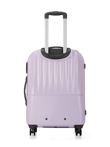 Image of Genie Palm Plus 66cm Trolley Bag, Hard Side 8 Wheel Carry on Luggage - Lavender, Travel Bag for Women
