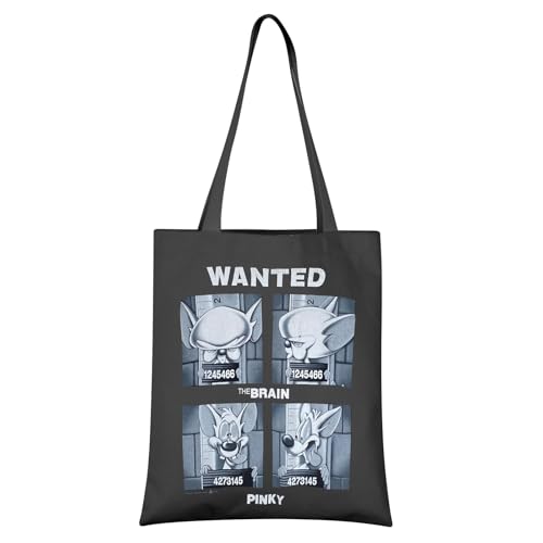 JNIAP Bolsa reutilizable de personajes de dibujos animados, serie de películas de anime, regalo para amantes de la comedia, Wanted Tote UK, 0