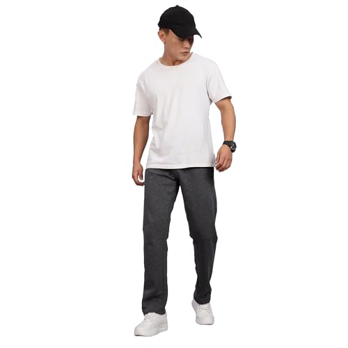 Image of fanideaz Mens Cotton Track Pants for Men Summer Night Lower Gym Trousers Travel Wear Full Length Bottoms Casual Sportswear Relaxed Fit Comfortwear Loungewear Pants