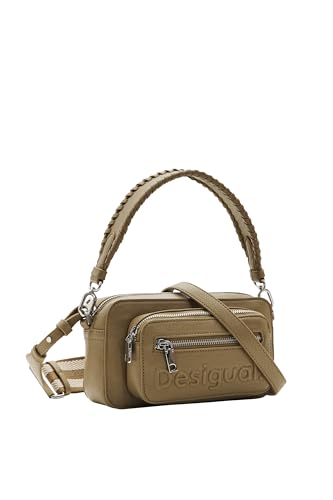 Sac à main Desigual BAG_HALF LOGO 24 vert kaki avec bandoulière confort