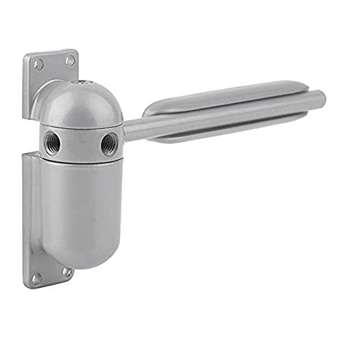 Ferme-Porte 1 Ensemble Gris Mini Ferme-Porte à Ressort Automatique réglable Coupe-feu butée de Porte de sécurité Ferme-Porte intérieur et extérieur