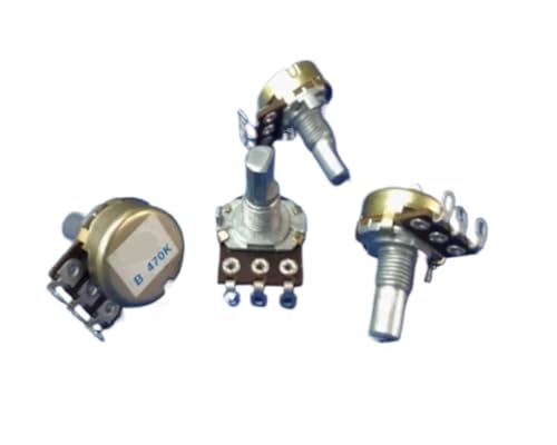 Potentiomètre B470K rotatif demi-axe 15 mm pièce de rechange pour amplificateur audio