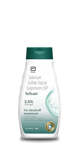 Image of Abbott Selsun Suspension Anti Dandruff Shampoo, | For Men and Women, Clears Away Dandruff Flakes,Relieves From Dandruff Related Itching 75 ml (Pack of 1)