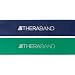 Biofreeze Professional Latex Resistance Band Loop Set for Lower Pilates, Crossfit, Yoga, Stretching, Physical Therapy, Strength Training without Weights, 12 Inch, Green & Blue, Intermediate Set