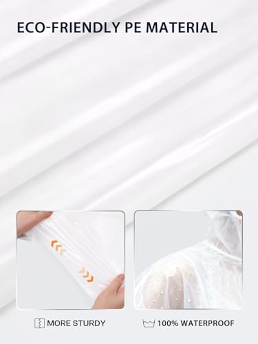 Image of SaphiRose Disposable Rain Ponchos Emergency Clear Poncho