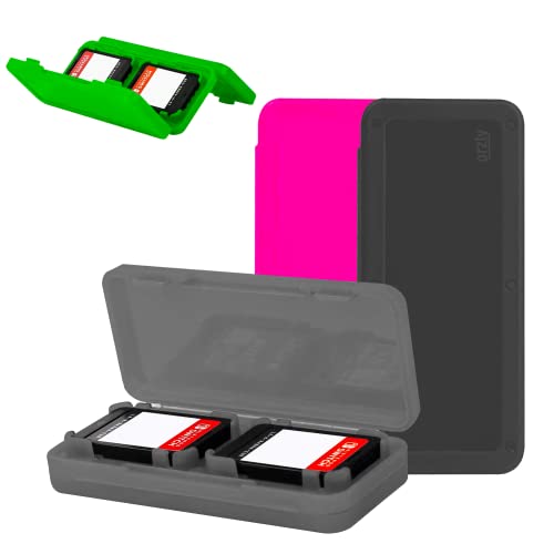 Estuche protector para Juegos de Nintendo Switch: El Pack de 4 admite hasta 16 juegos. Solución ligera y económica con garantía de por vida