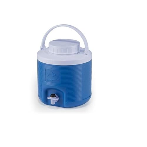mille idee Bottiglia termica con rubinetto thermos termico acqua 4 litri Diam.24 cm H26cm con maniglia per viaggio mare lavoro