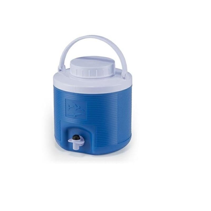 mille idee Bottiglia termica con rubinetto thermos termico acqua 4 litri Diam.24 cm H26cm con maniglia per viaggio mare lavoro