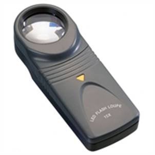 57520 LED Hand Magnifier - 15x Magnification Pro Quality Illuminated Document magnifier, Forgery Magnifier, 21 mm diameter