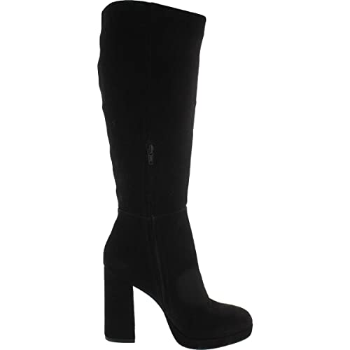 Steve Madden Women's Marcello Fashion Boot, Black Suede, 10