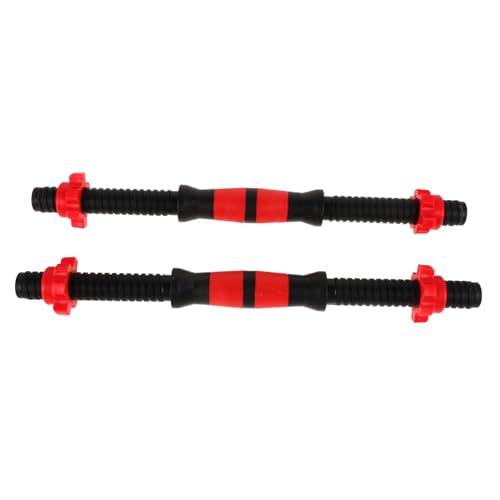 GRIRIW 2Pcs Dumbbell Bars Set Weight Lifting Spinlock Collar Handles with Nuts for Strength Training Versatile Gym Equipment for Arms Shoulders Legs and Back Workouts