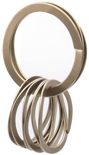 Wave Clips 80140004014000 Key Ring, Champagne Gold