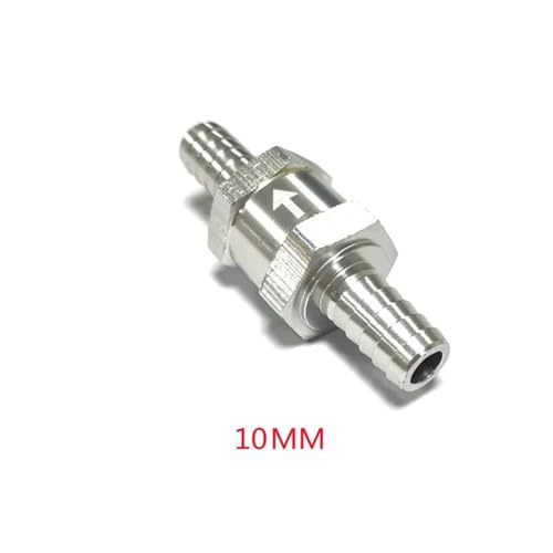 Vanne de contrôle du carburant 12mm en alliage d'aluminium argenté x4
