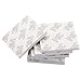 CBTONE 100 PCS Double Sided White Foam Tape Strong Pad Mounting Adhesive Stickers, Square