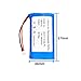 Seasider 7.4V 2600mAh Rechargeable Li-ion Battery with JST 2Pin 1.25/2.0/2.54 Connector for Speaker, Remote Control Toy, Bluetooth Boom Box, Portable DVD Player, Outdoor Lighting