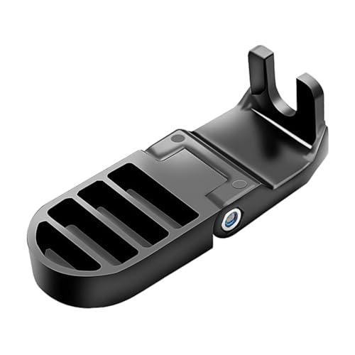 Tiardey 1 Pair U Slot Bicycle Rear Pedals,Folding Foldable Non-Slip Footrest Pedals Cycling Accessories for Mountain Bike Electric Bicycle Foot Pegs,(Black - Image 3