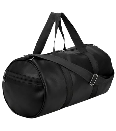 Duffle Gym Bag Durable Sports Duffel & Water-Resistant Travel Bag for Men & Women, Large Capacity Workout Gear & Yoga Bag with Adjustable Shoulder Strap (Black)-image-23