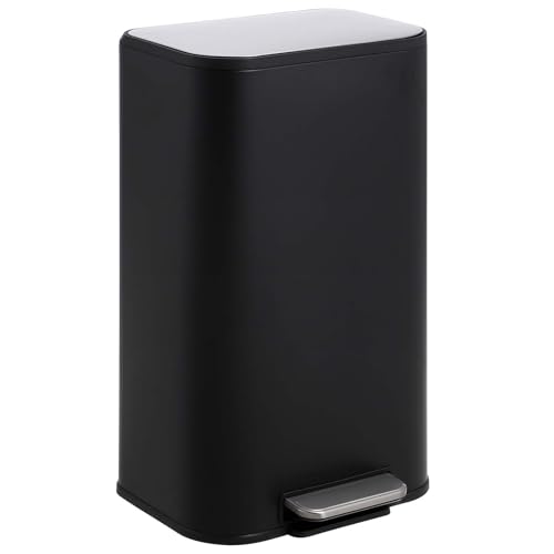 Caneca de basura rectangular acero inoxidable 8 gal