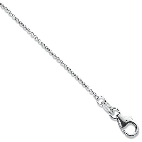 SunshineDiamond Cadena de oro de 18 quilates para mujer, 1,1 mm, disponible en oro blanco amarillo de 18 quilates y 40,6 cm, 45,7 cm, 50,8 cm, Yellow Gold