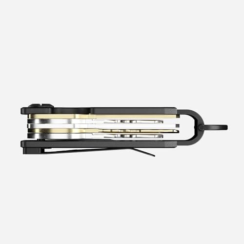 Image of The Ridge Key Organizer - Compact Metallic Key Holder, Minimalist Innovative Keyholder, Smart Keychain Secures 2-6 Keys