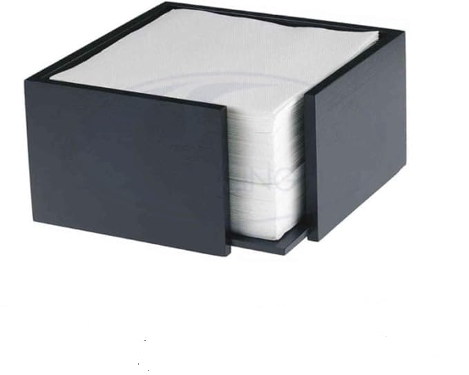 Leone srl PORTATOVAGLIOLI Bamboo CM.19X19X10h Nero APPARECCHIARE