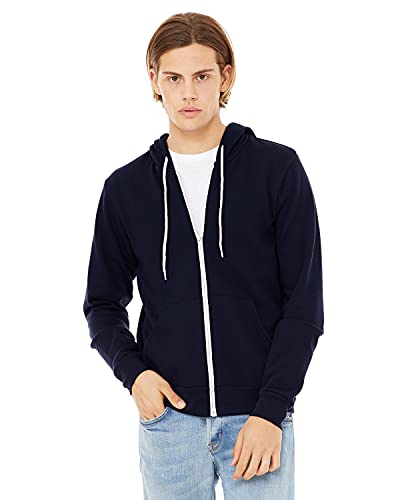 APPAREL GLOBE Unisex Poly-Cotton Fleece Full-Zip Hooded Sweatshirt