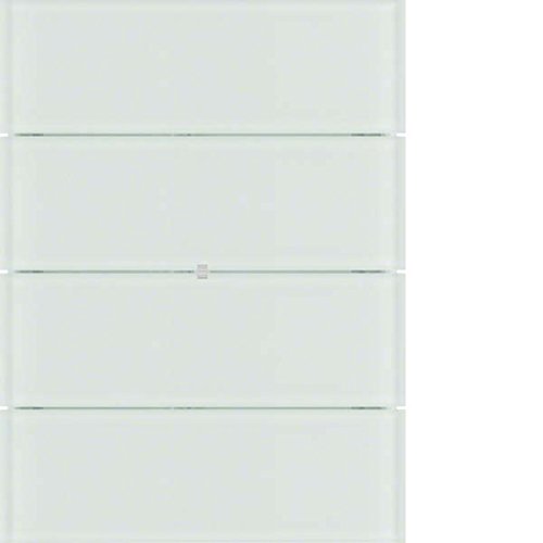 Teclado estándar berker B.IQ 4 fases - Clavier de commande mural en cristal blanc - 3