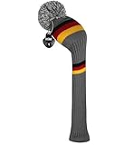Scott Edward Golf Schlägerkopfhüllen, 1PCS Hybrid Golf Club Kopfbedeckungen, für Fairway Holz Hybrid, mit rotierenden Number Tags Nummer Tags