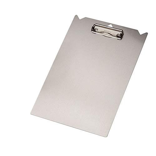 Tarifold 92177 - Portapapeles de aluminio con enganche para carretillas, A4
